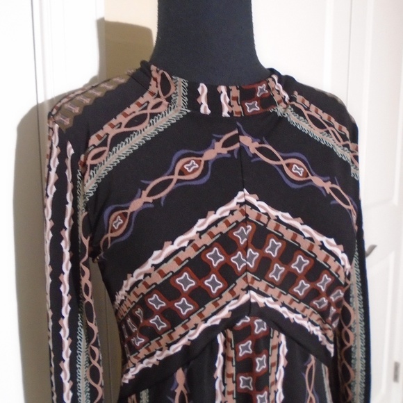 FREE PEOPLE 'Stella' Black Knit Mini Dress XS/S - Picture 4 of 9